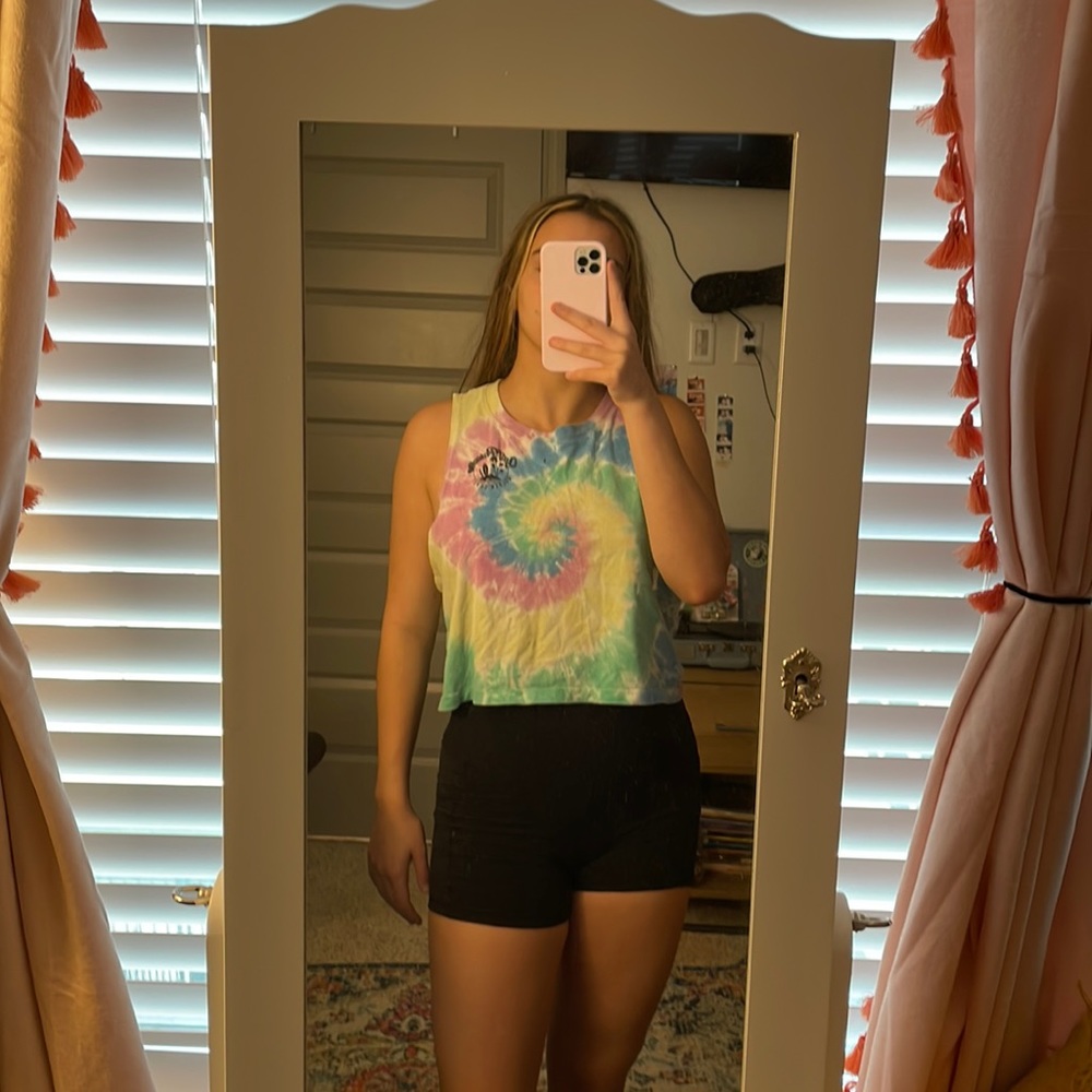 Forever 21 Tie Dyed Crop Top